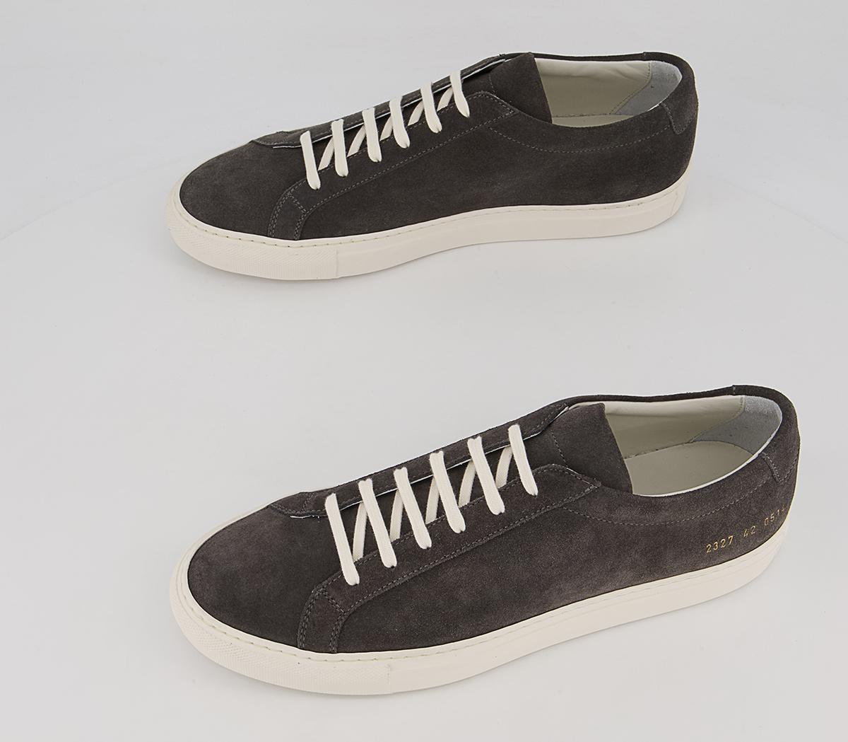 Common Projects Achilles Low Trainers M Common Projects Achilles Low Trainers M Washed Black Black Suede