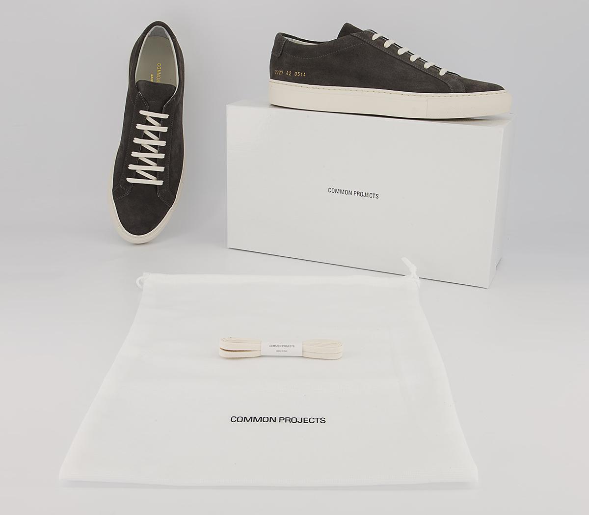 Common Projects Achilles Low Trainers M Common Projects Achilles Low Trainers M Washed Black Black Suede