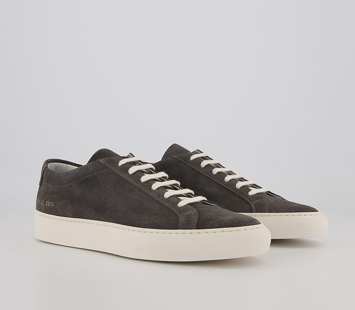 Common Projects Achilles Low Trainers M Common Projects Achilles Low Trainers M Washed Black Black Suede