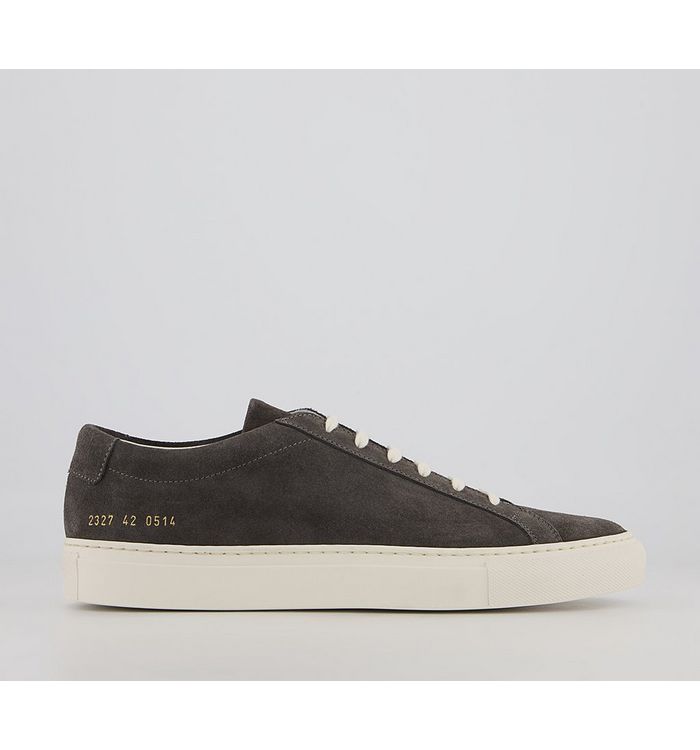 Common Projects Achilles Low Trainers M Washed Black Black Leather