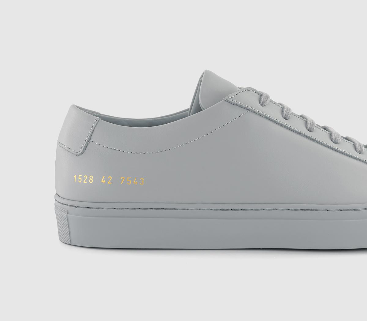 Common Projects Achilles Low Trainers Common Projects Achilles Low Trainers Light Grey Mono