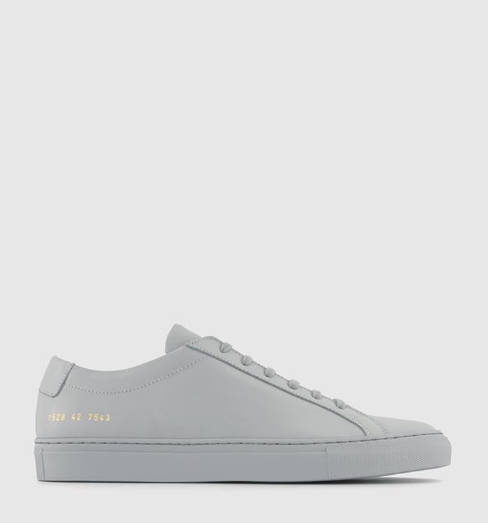 Common Projects Achilles Low Trainers Light Grey Mono