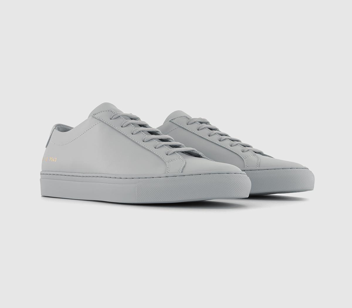 Common Projects Achilles Low Trainers Common Projects Achilles Low Trainers Light Grey Mono