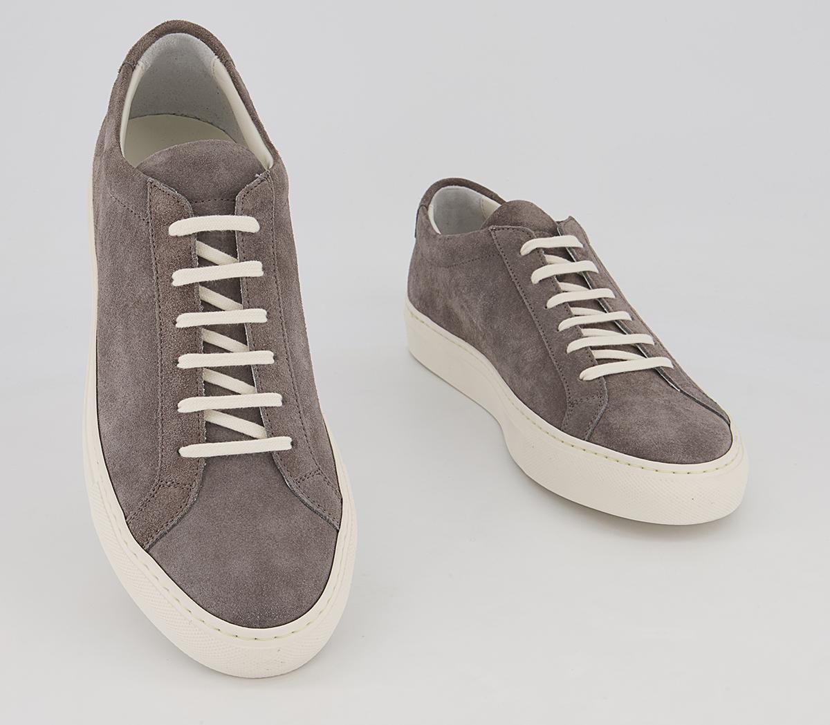 Common Projects Achilles Low Trainers M Common Projects Achilles Low Trainers M Dark Grey Grey Suede