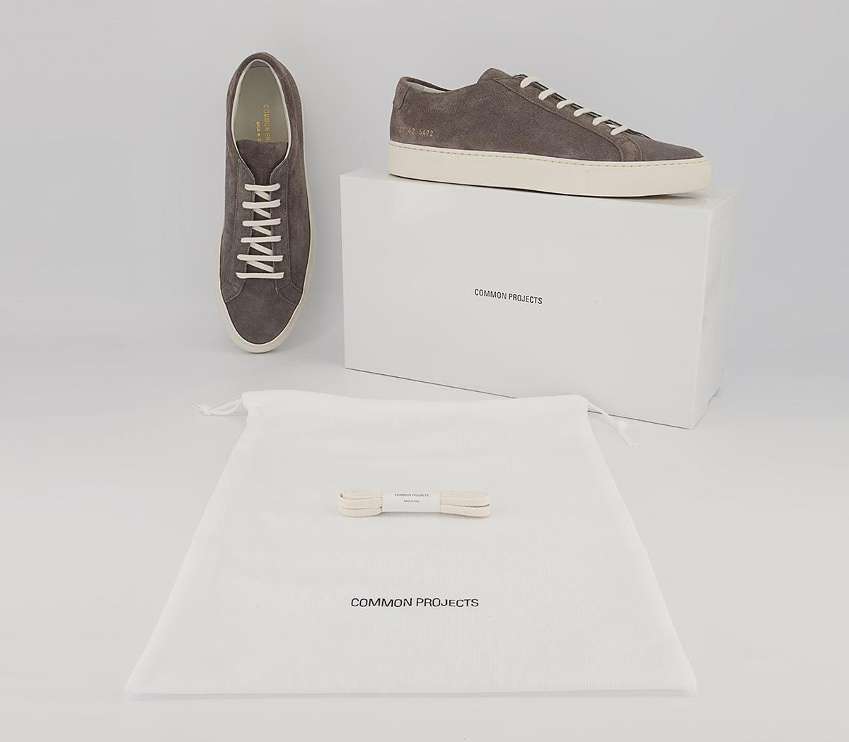 Common Projects Achilles Low Trainers M Common Projects Achilles Low Trainers M Dark Grey Grey Suede