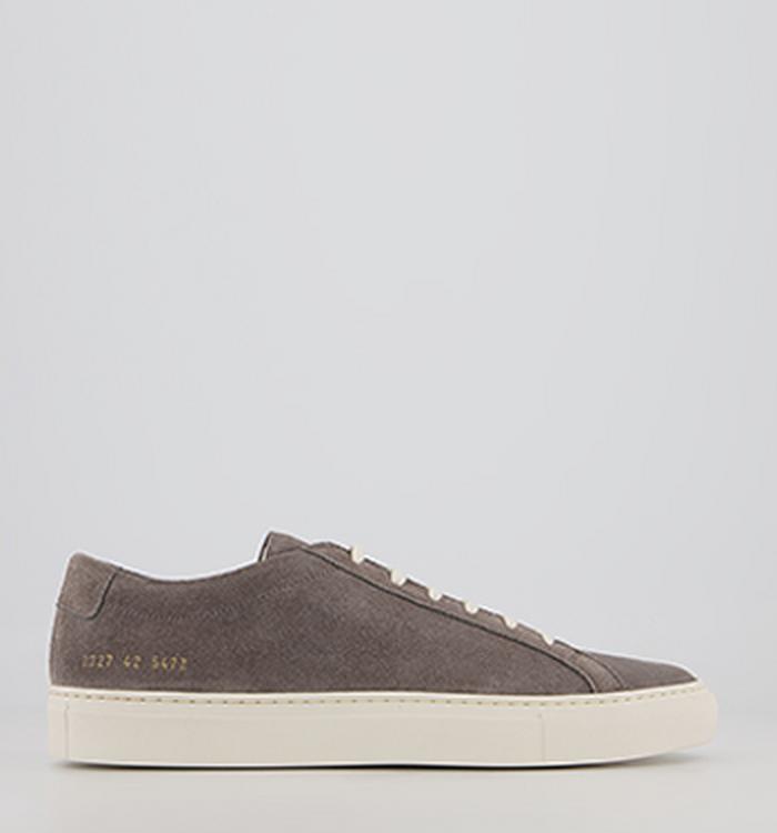 Common Projects Achilles Low Trainers M Dark Grey Grey Suede