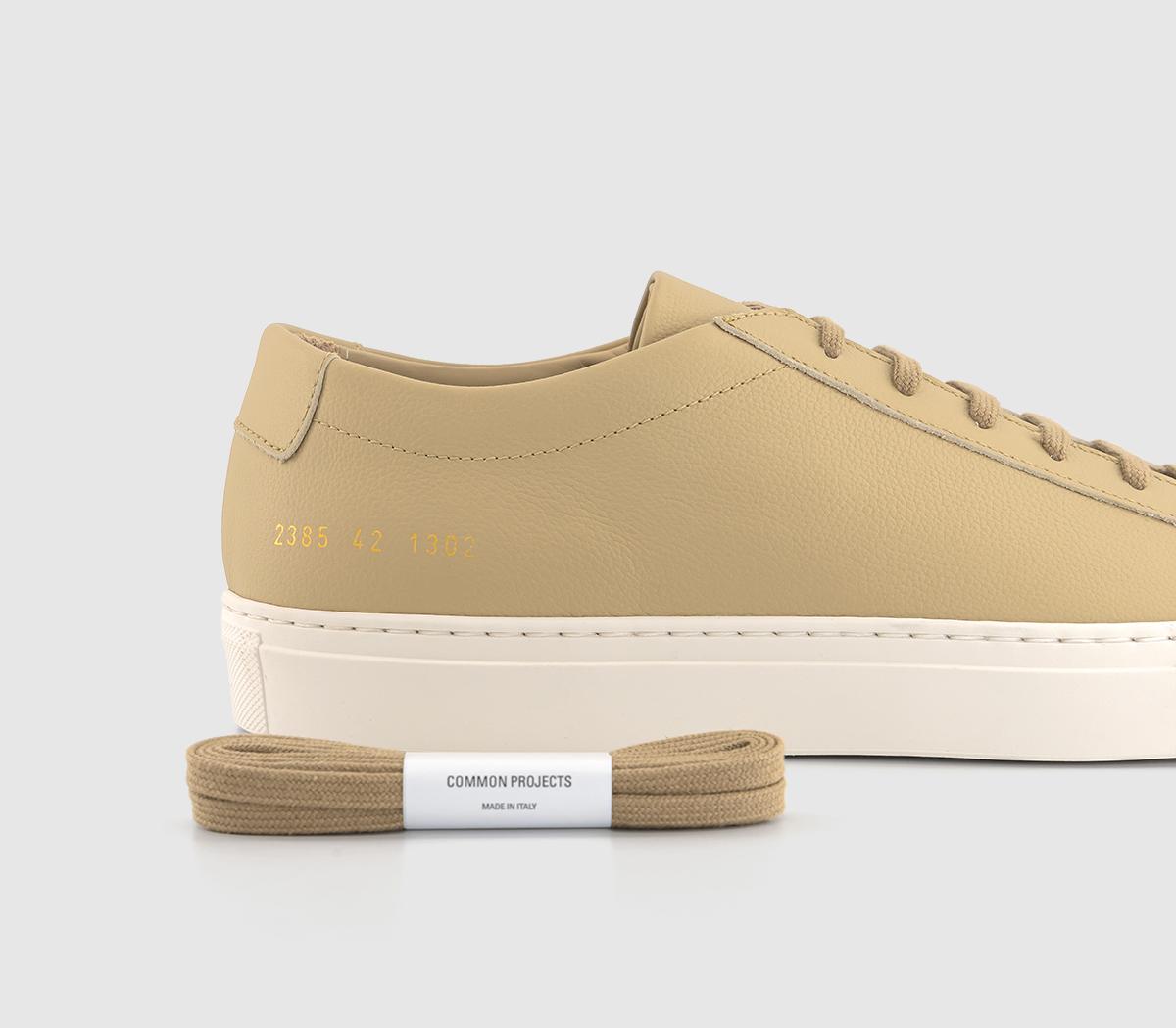 Common ProjectsAchilles Low TrainersTan Leather Contrast Sole