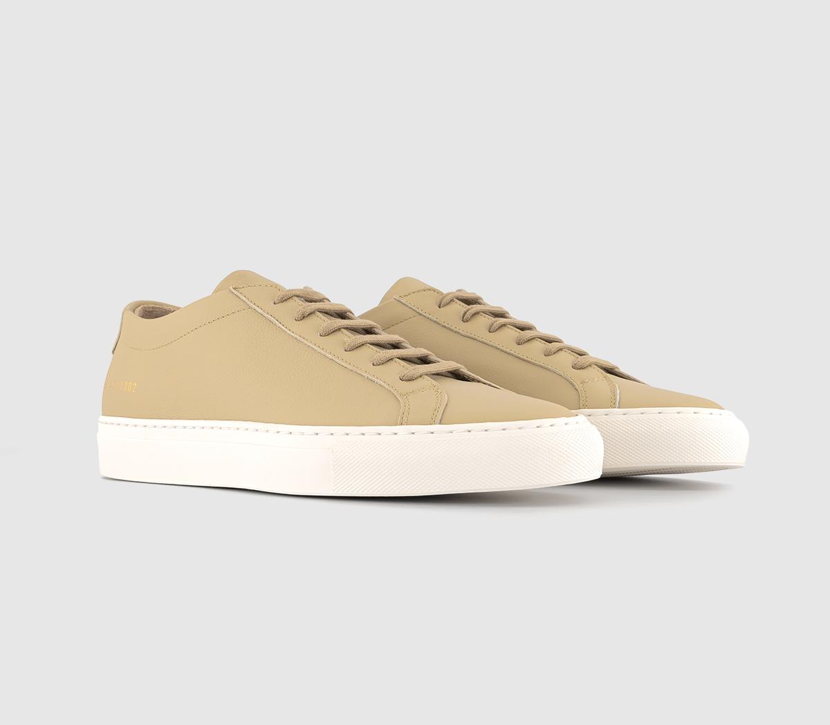 Common ProjectsAchilles Low TrainersTan Leather Contrast Sole