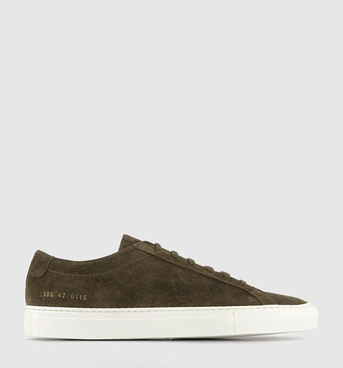 Common Projects Achilles Low Trainers Tobacco Suede