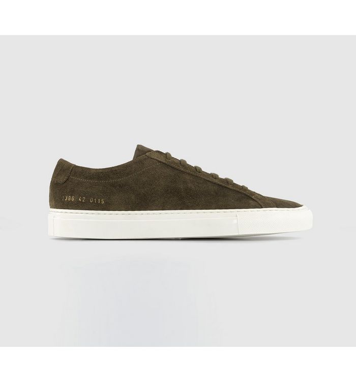 Common Projects Achilles Low Trainers Tobacco Suede In Brown