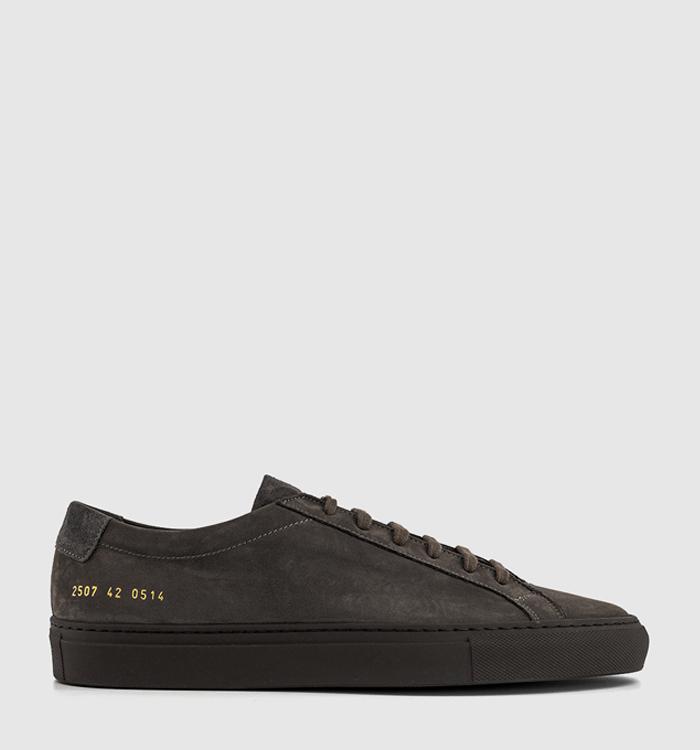 Common Projects Achilles Low Trainers Black White Leather