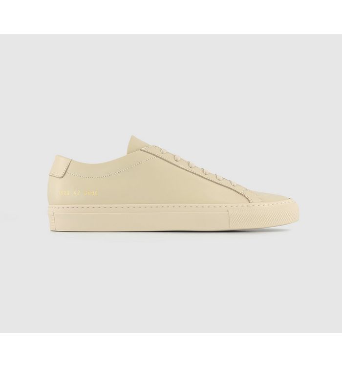 Common Projects Achilles Low Trainers Bone Leather In Natural
