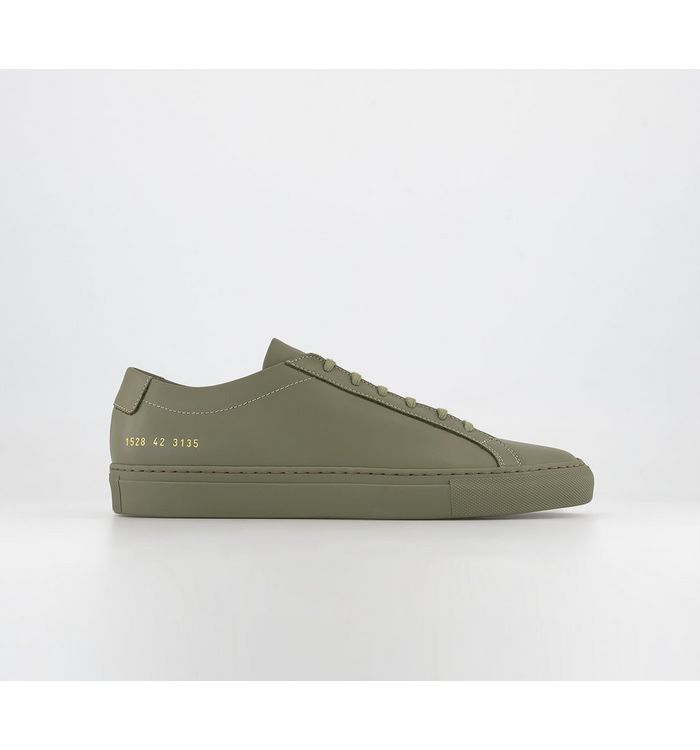 Common Projects Achilles Low Trainers Moss In Multi
