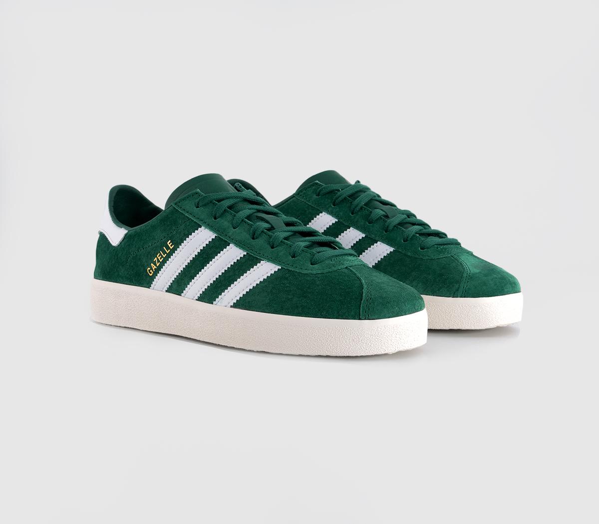 Adidas Gazelle Decon Trainers Collegiate Green White Gold Metallic Women s King s Cross