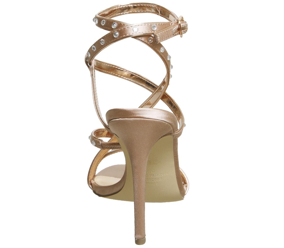 OFFICEHugo Strappy SandalNude With Gems