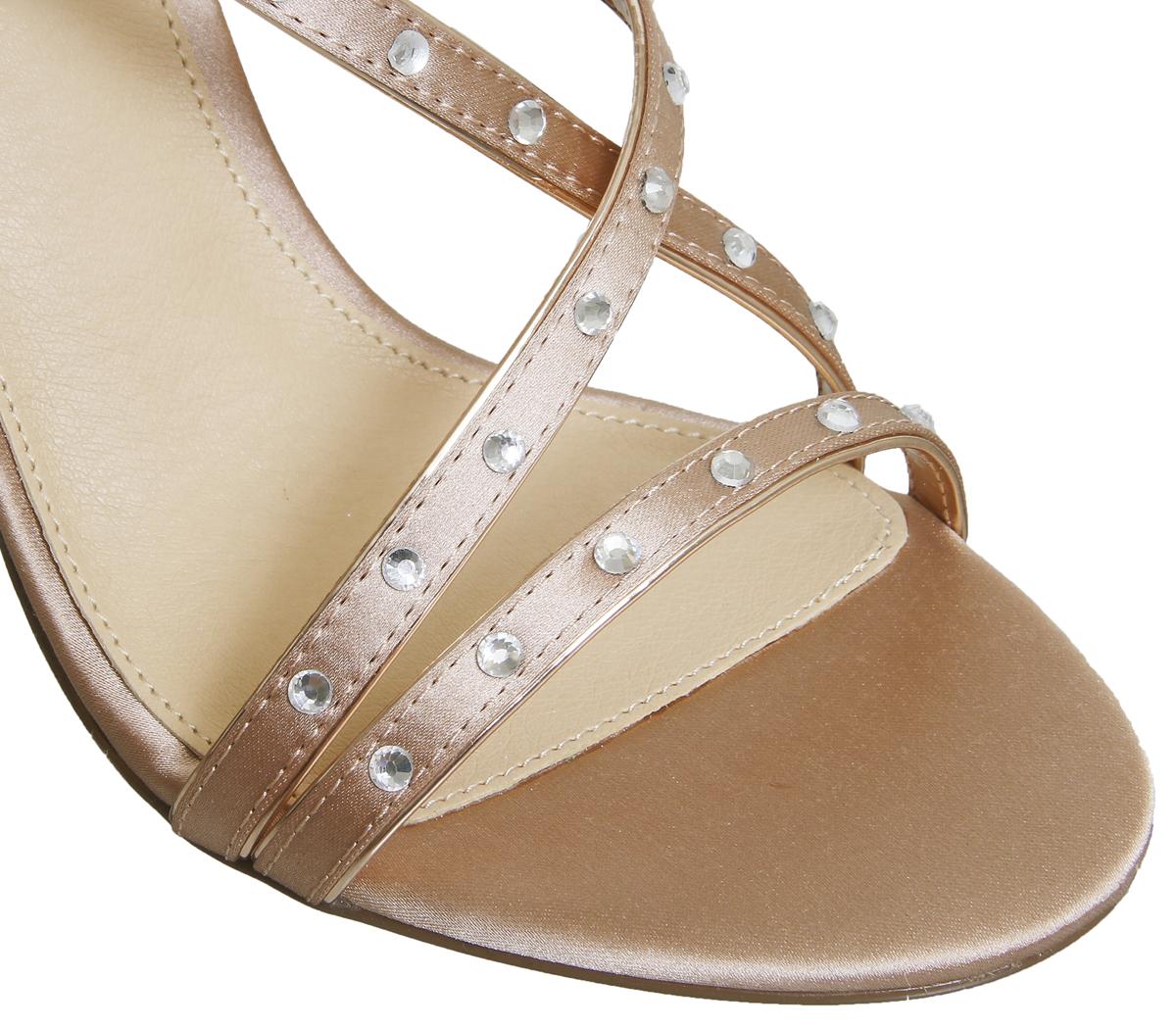 OFFICEHugo Strappy SandalNude With Gems