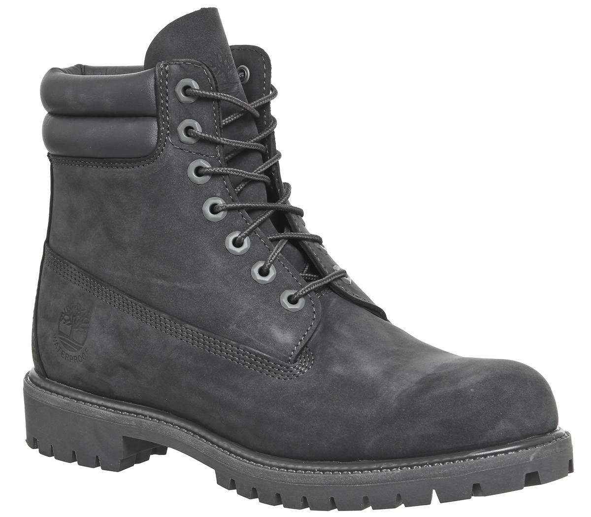 Dark gray shop timberlands