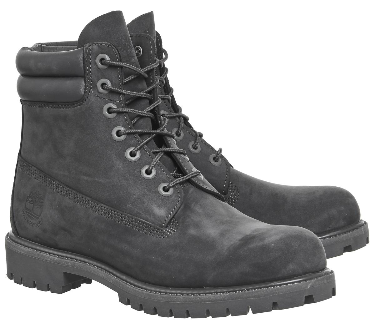 Timberland 6 Inch Double Collar Boots Timberland 6 Inch Double Collar Boots Dark Grey