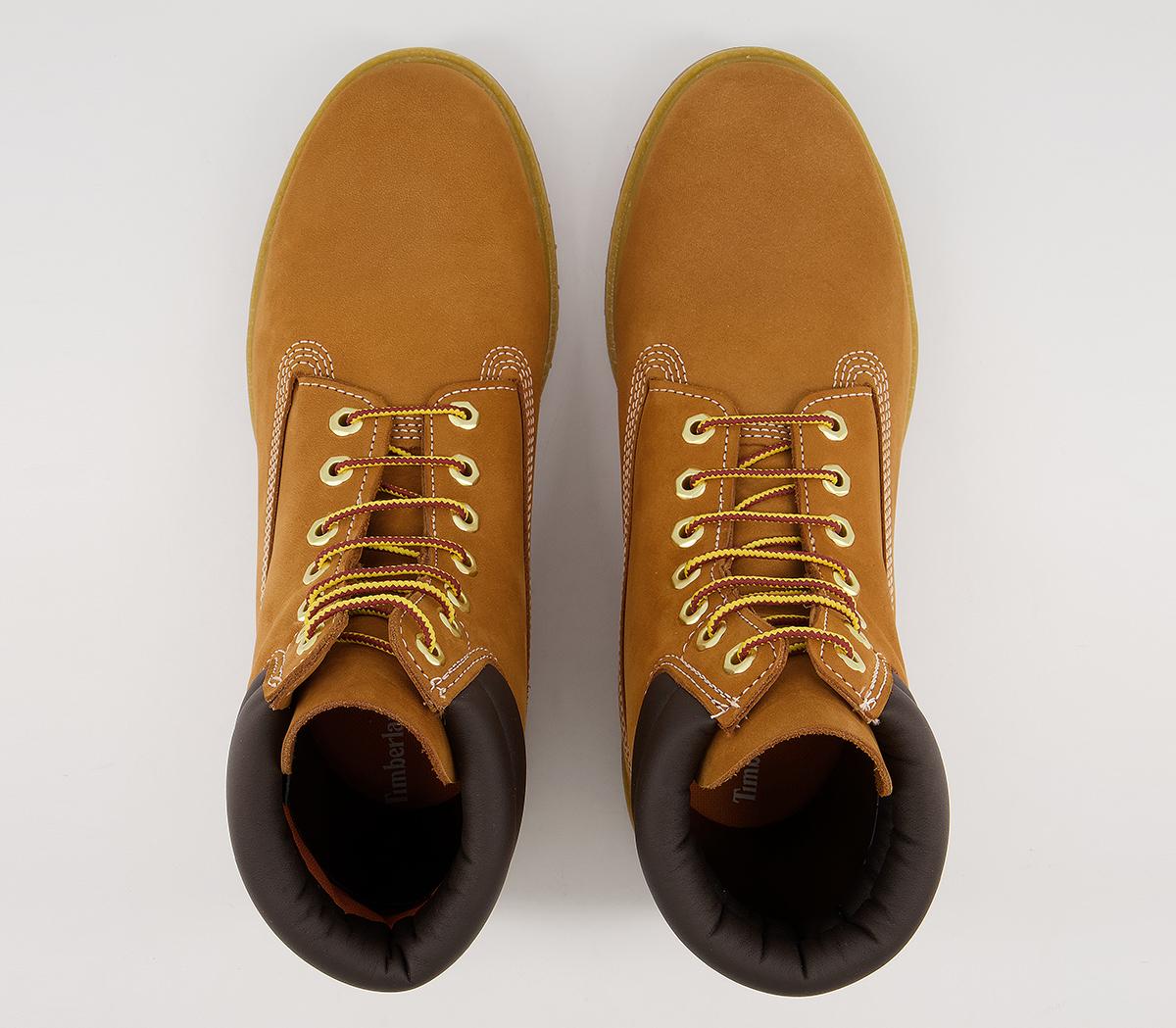 Timberland 6 Inch Double Collar Boots Timberland 6 Inch Double Collar Boots Wheat Nubuck