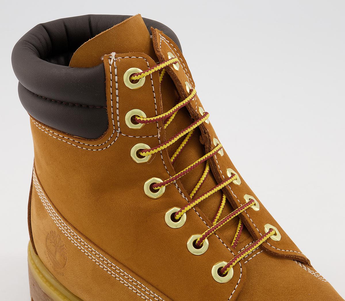 timberland 6 inch double collar wheat nubuck