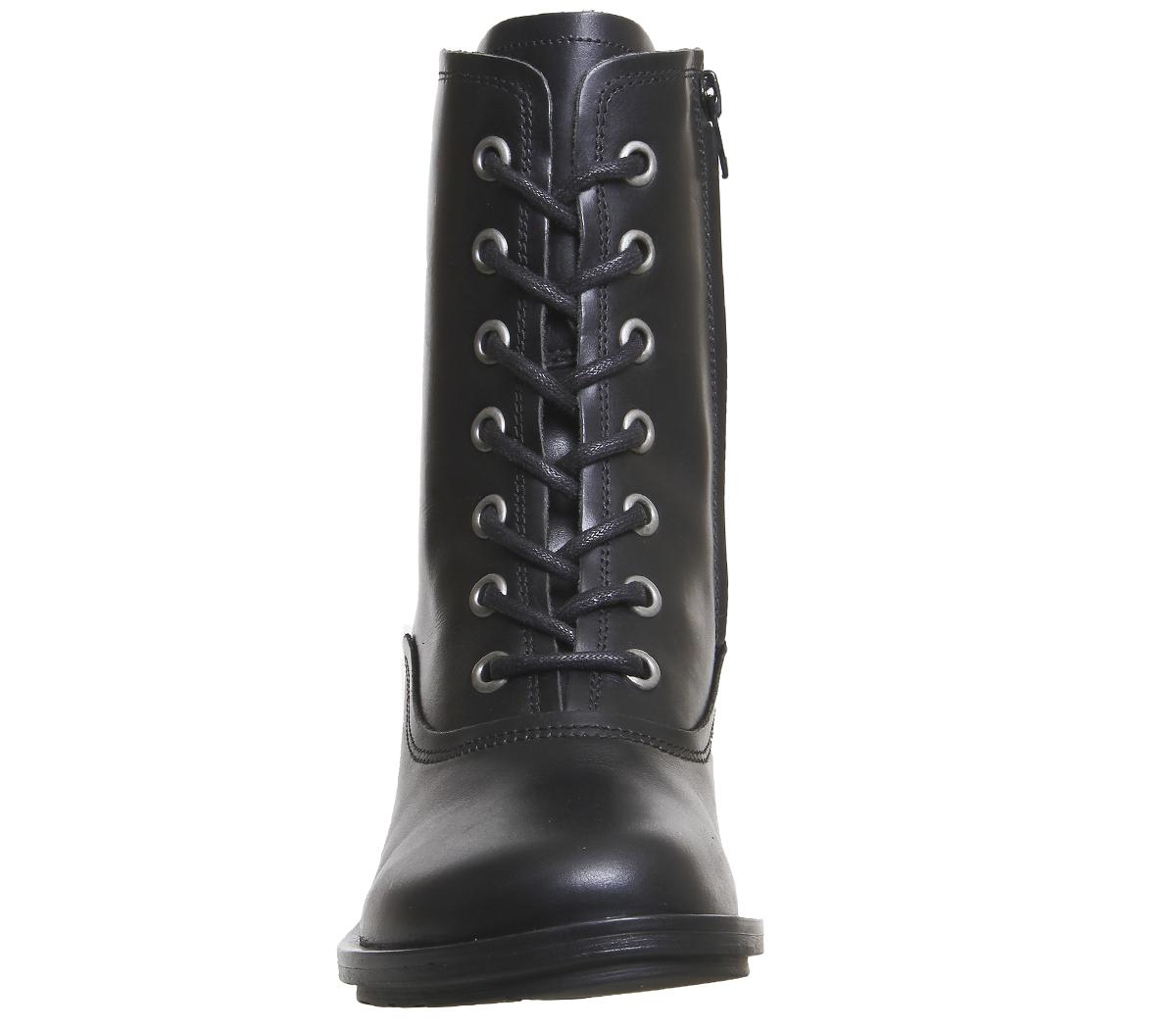 Fly London Carm Lace Boots Fly London Carm Lace Boots Black Rug