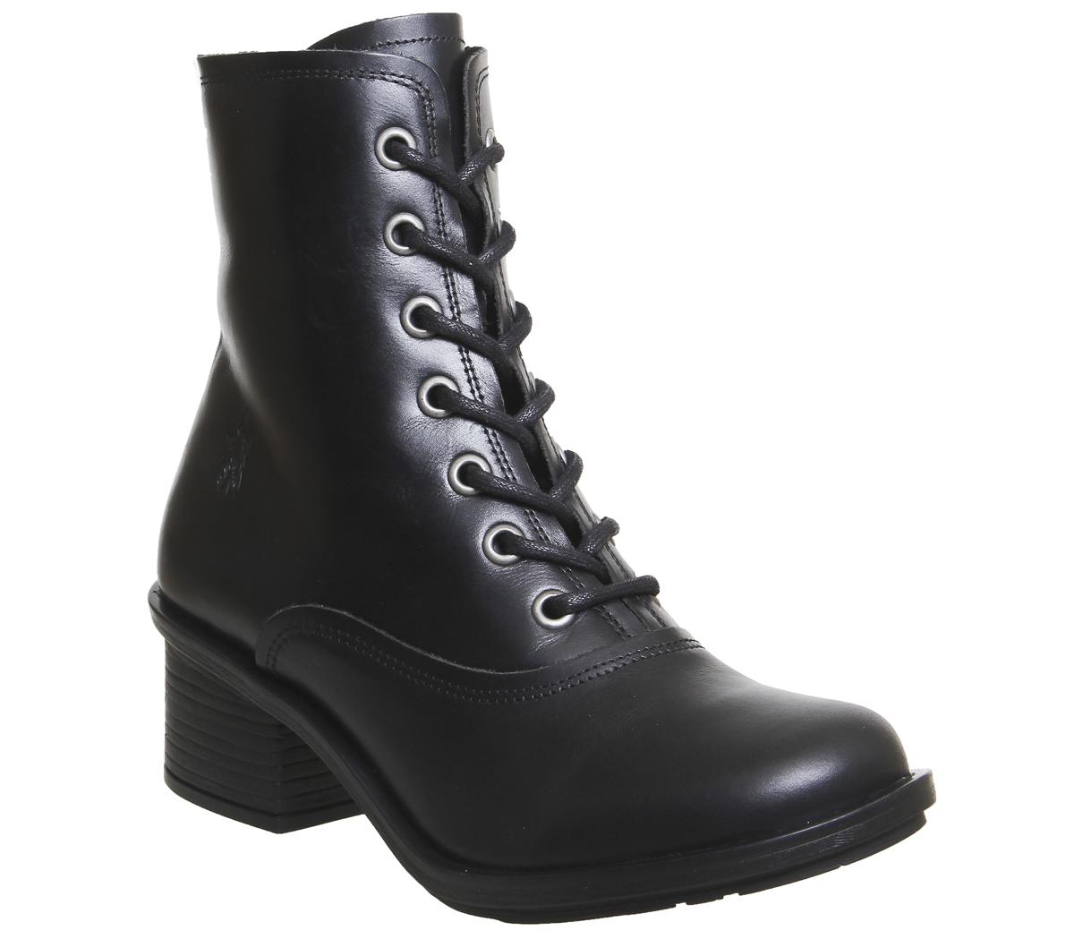 Fly London Carm Lace Boots Fly London Carm Lace Boots Black Rug