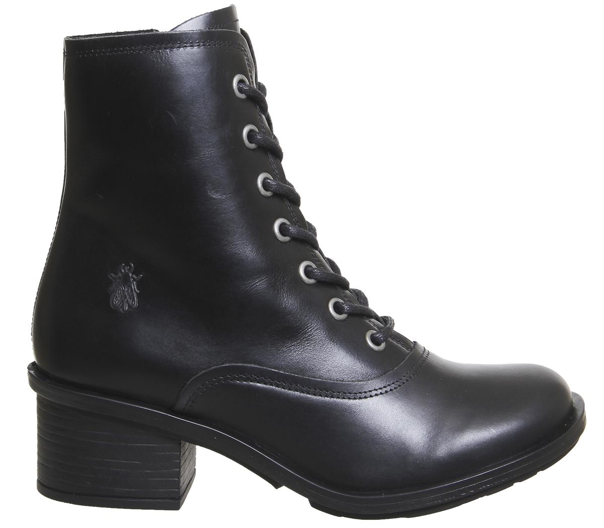 Fly London Carm Lace Boots Fly London Carm Lace Boots Black Rug