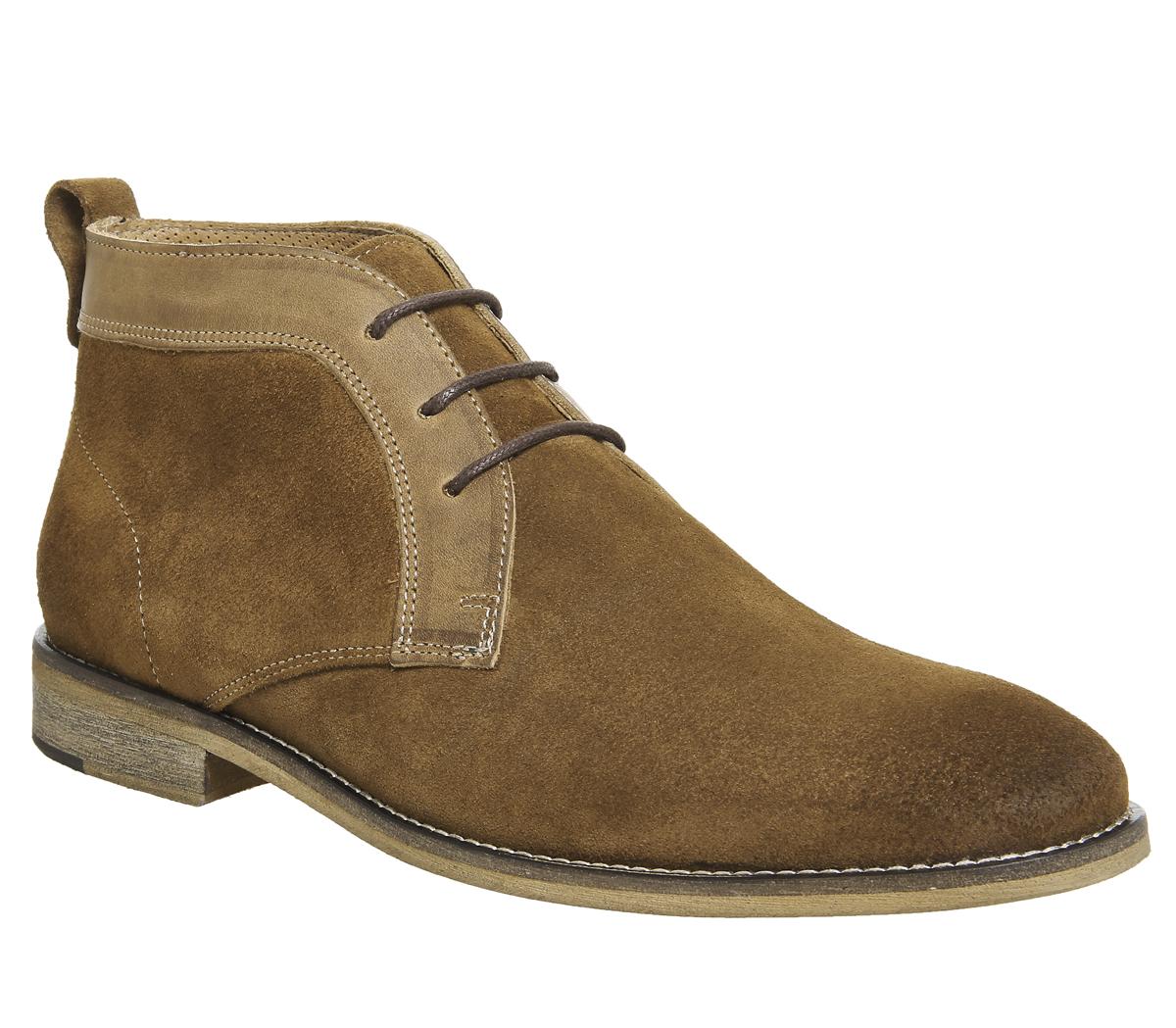 Ask the MissusGemma Chukka BootsRust Suede Tan Leather