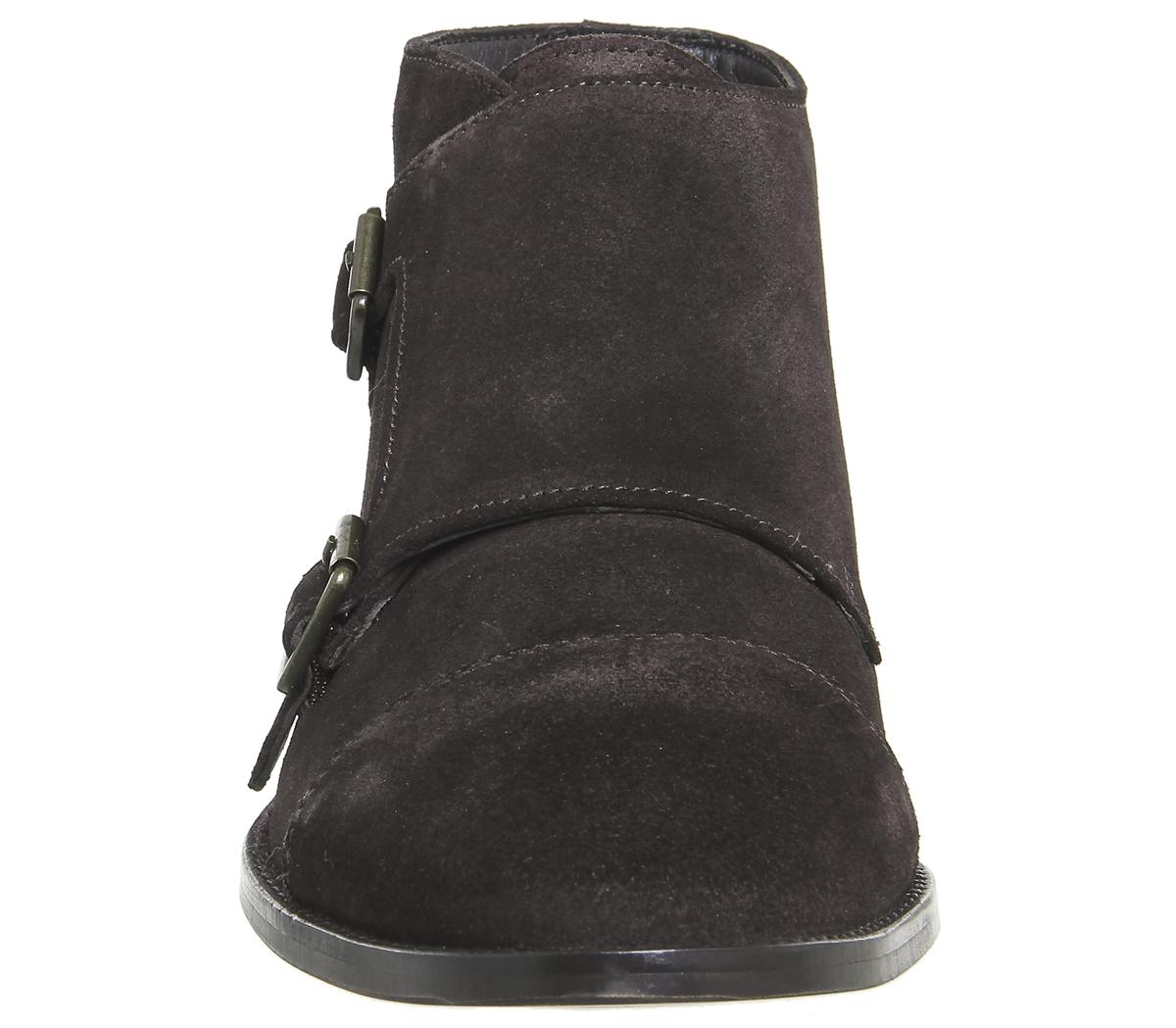 Ask the MissusGuy Monk BootsChocolate Suede