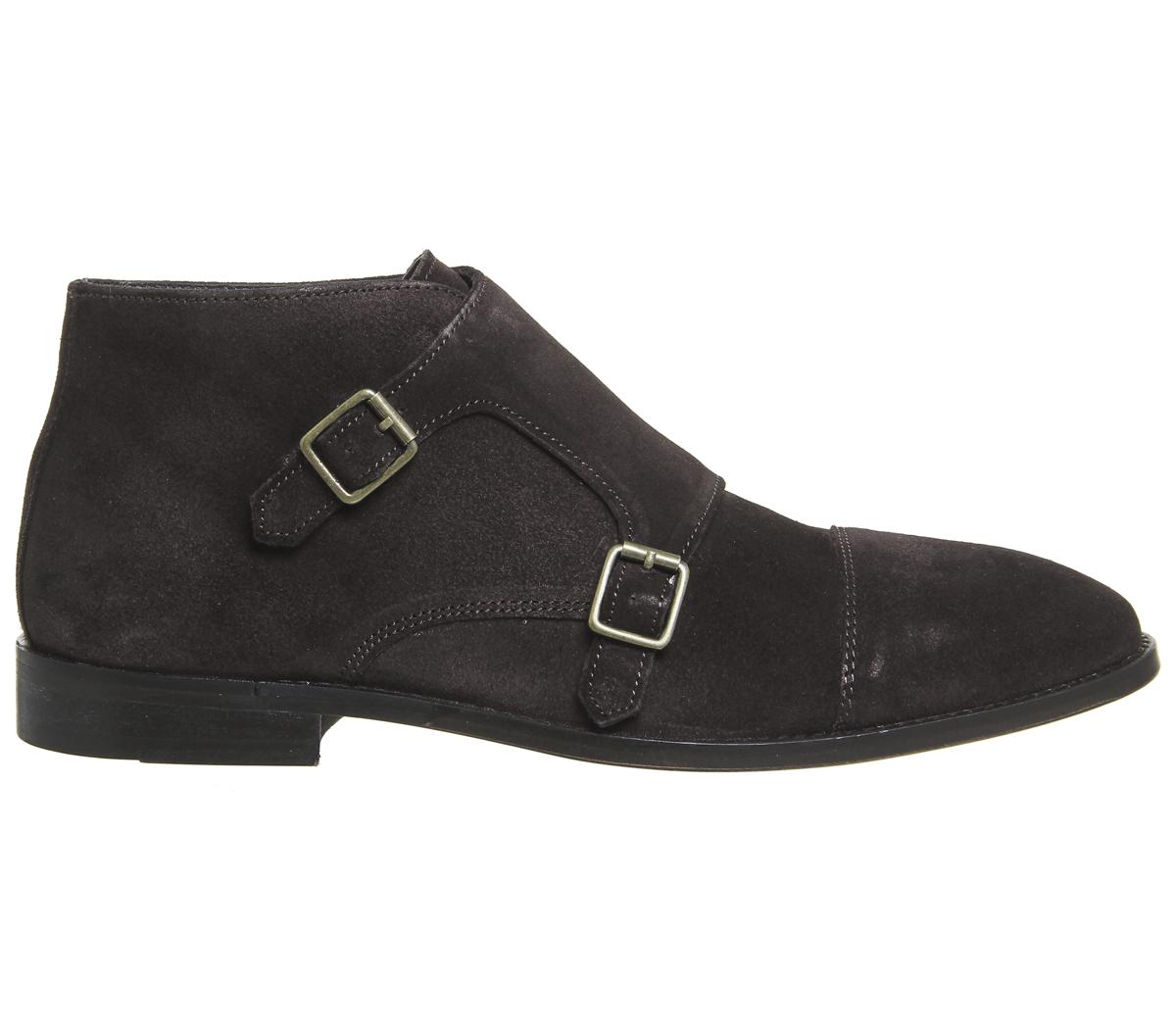 Ask the MissusGuy Monk BootsChocolate Suede