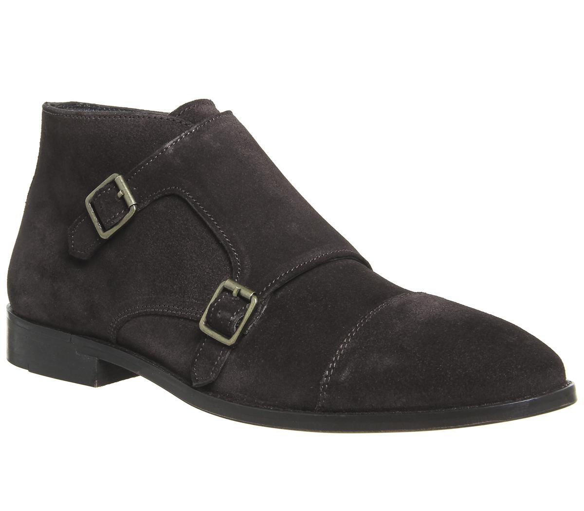 Ask the MissusGuy Monk BootsChocolate Suede