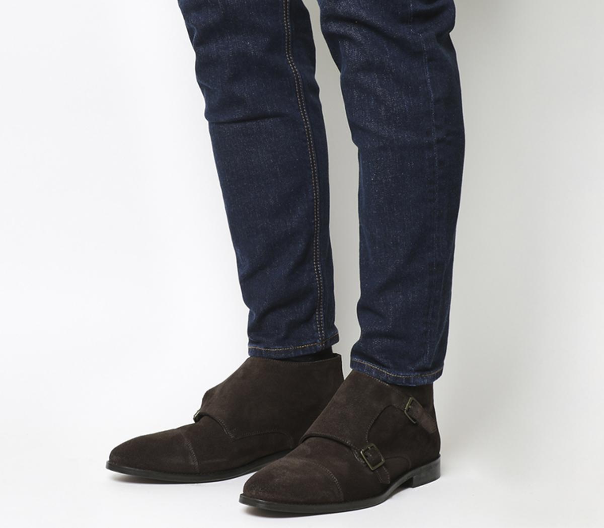 Ask the MissusGuy Monk BootsChocolate Suede