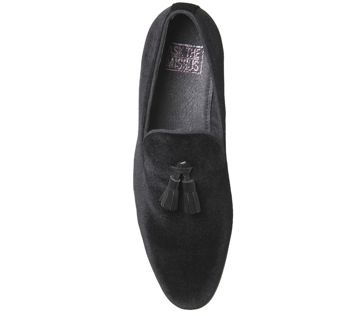 Ask the Missus Glitz Tassel Loafers Ask the Missus Glitz Tassel Loafers Black Velvet