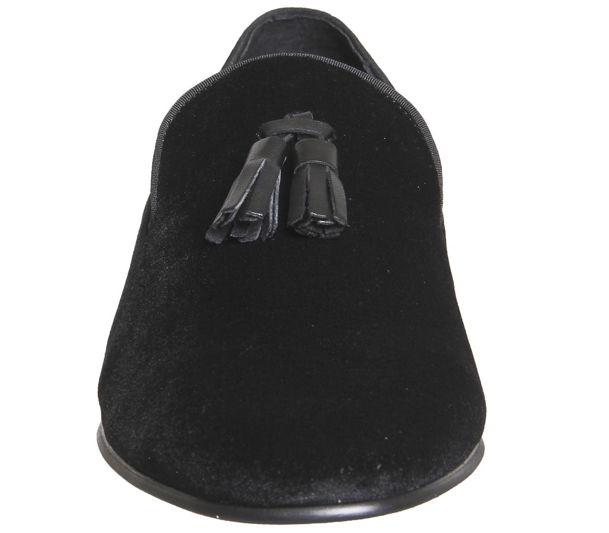 Ask the Missus Glitz Tassel Loafers Ask the Missus Glitz Tassel Loafers Black Velvet
