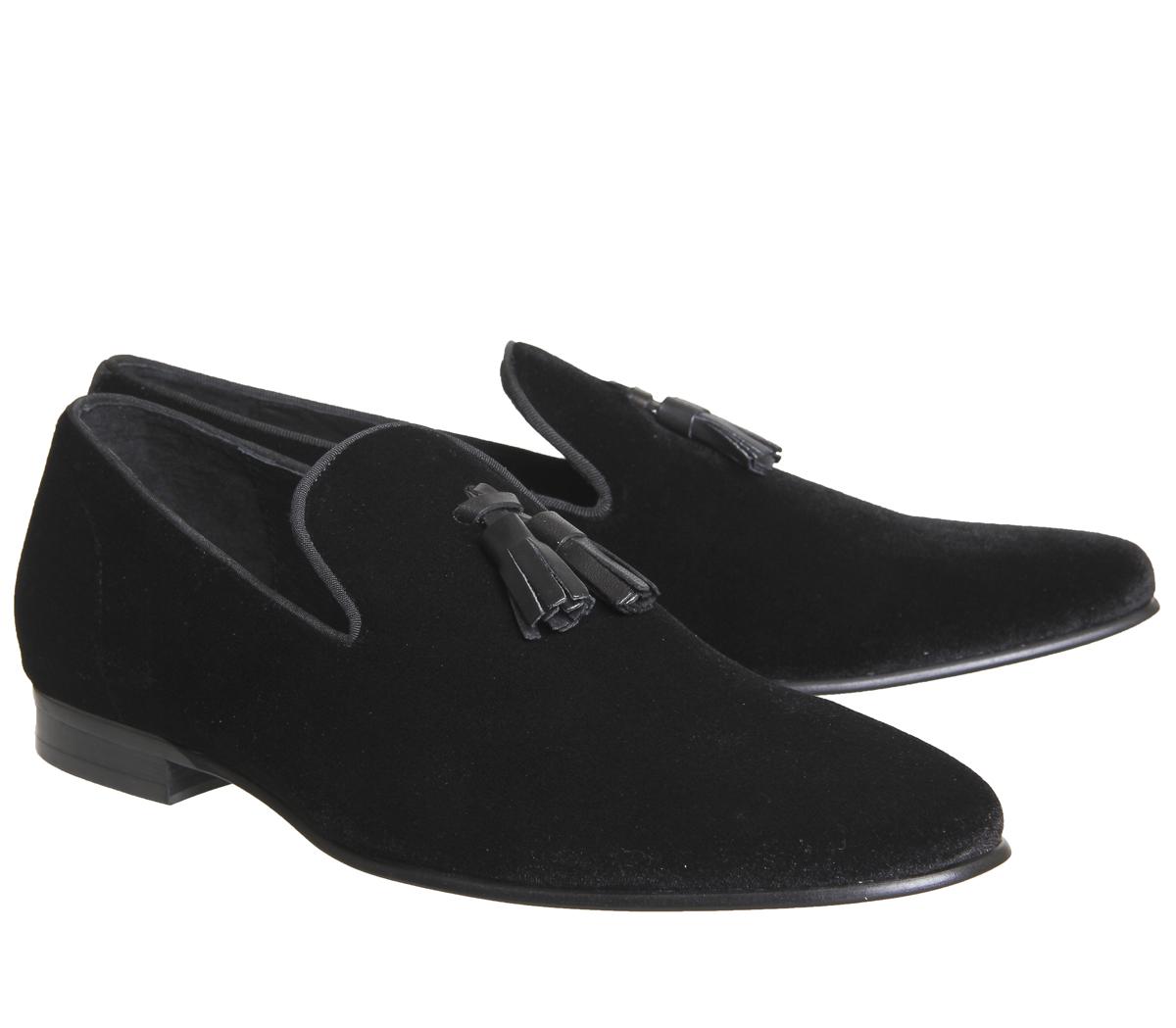 Ask the Missus Glitz Tassel Loafers Ask the Missus Glitz Tassel Loafers Black Velvet