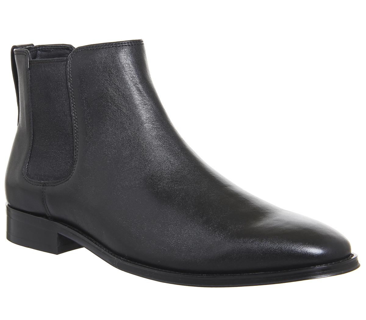 OFFICEGangway Square Toe Chelsea BootsBlack Leather