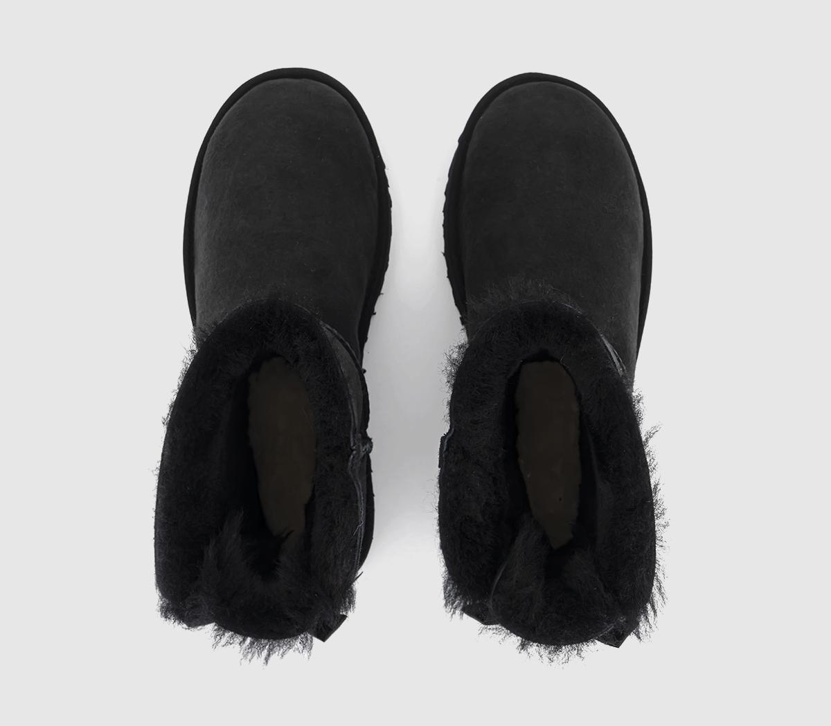 UGG Mini Bailey Bow Boots UGG Mini Bailey Bow Boots Black Suede