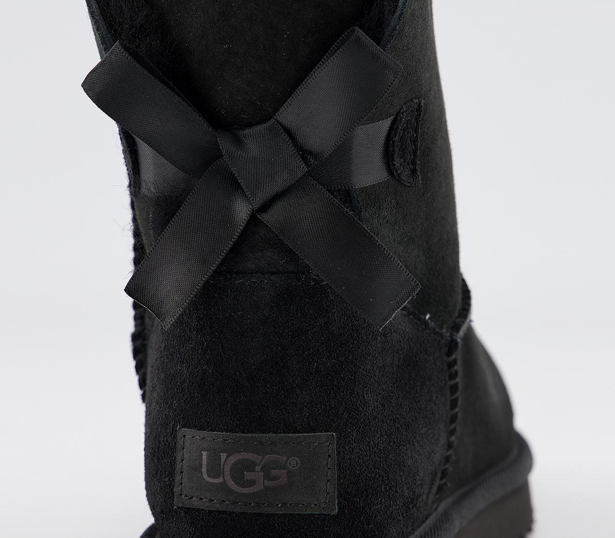 UGGMini Bailey Bow BootsBlack Suede