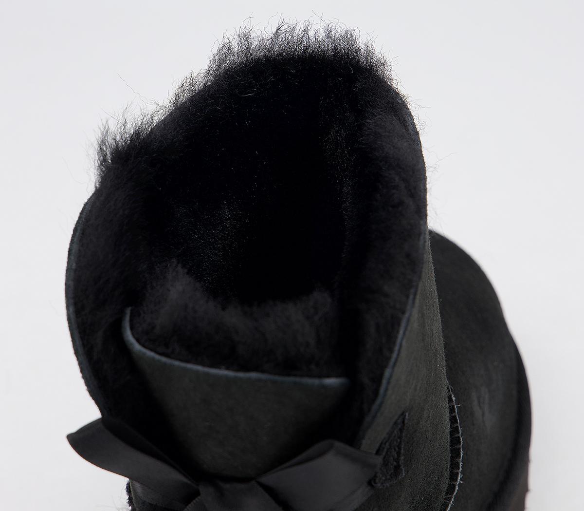 UGGMini Bailey Bow BootsBlack Suede