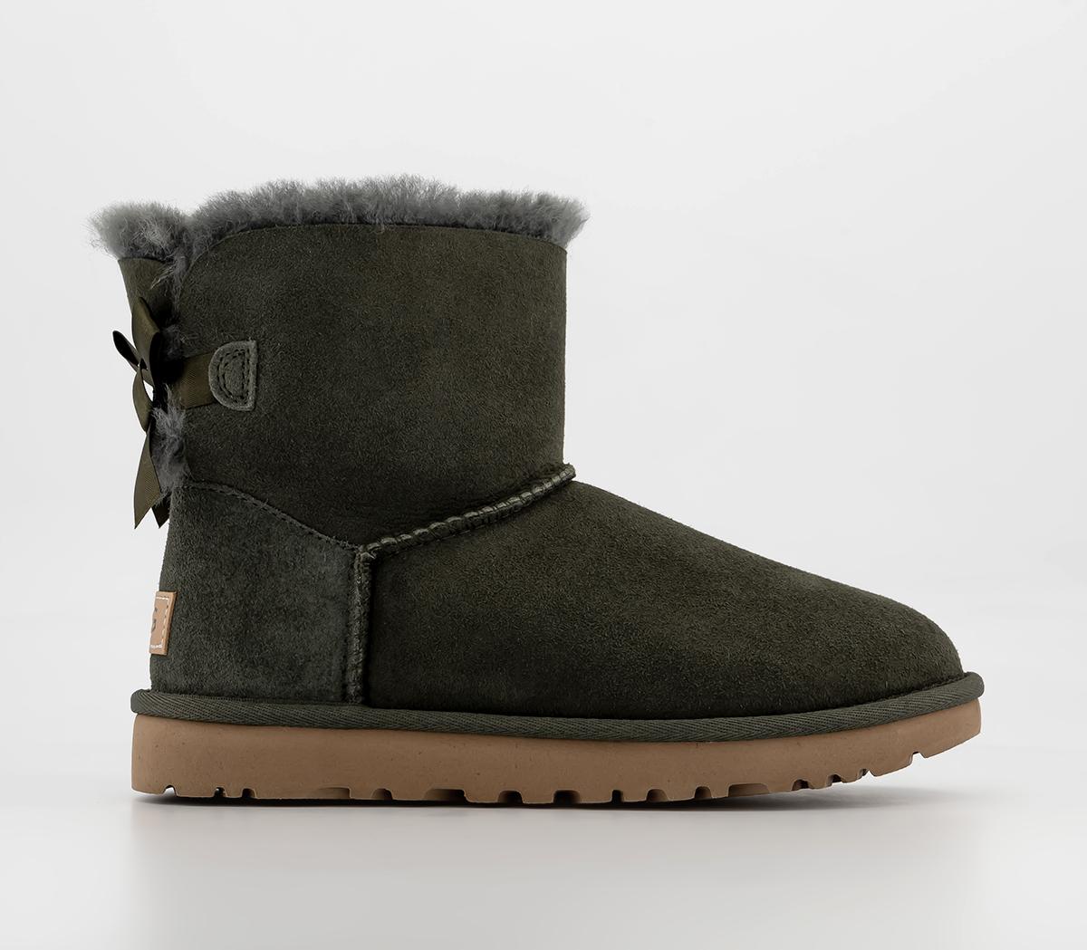 UGG Mini Bailey Bow Boots Forest Night 