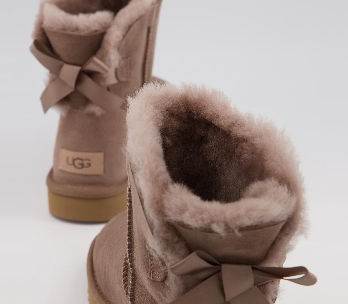 UGG Mini Bailey Bow Boots Caribou - Women's Ankle Boots