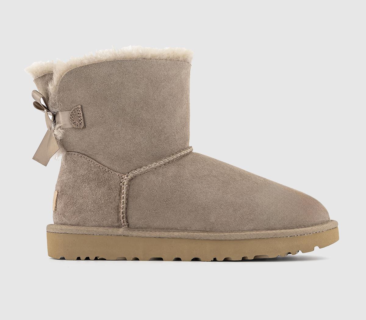 UGG Mini Bailey Bow Boots Caribou - Women's Ankle Boots