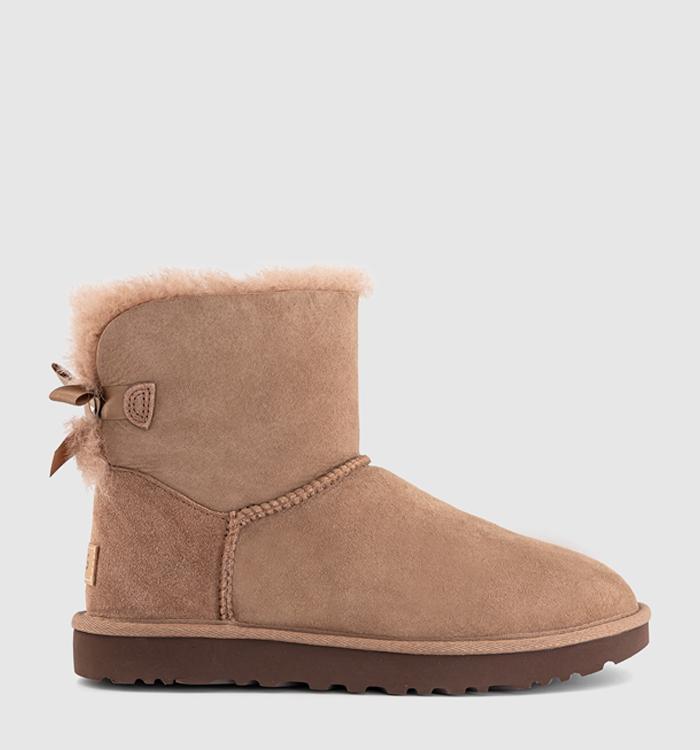 UGG Mini Bailey Bow Boots Rocky Oak