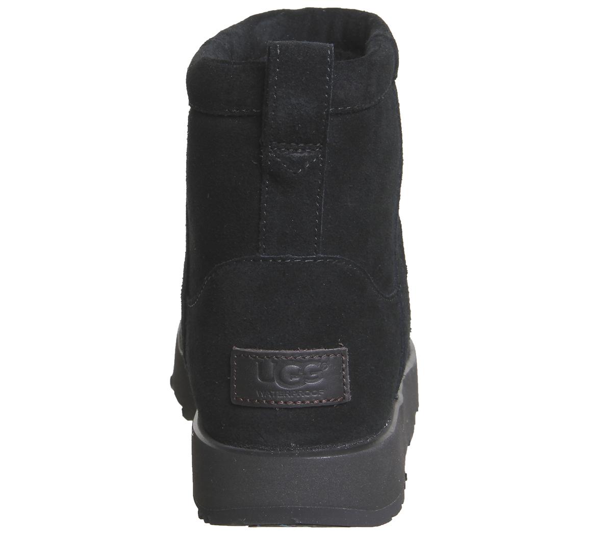 UGGClassic Mini Waterproof BootsBlack Suede