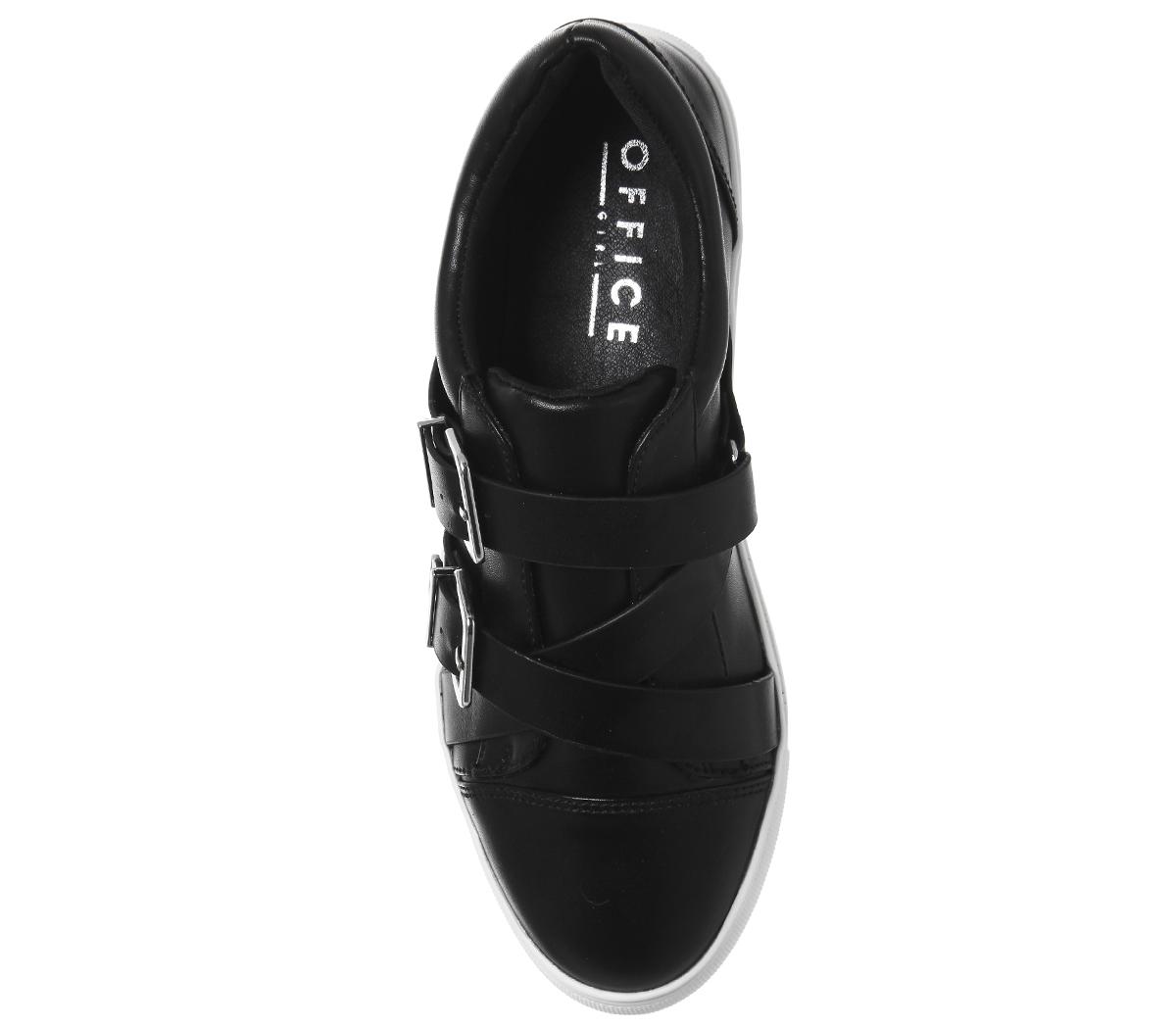 OFFICEFinn Strappy Buckle TrainerBlack