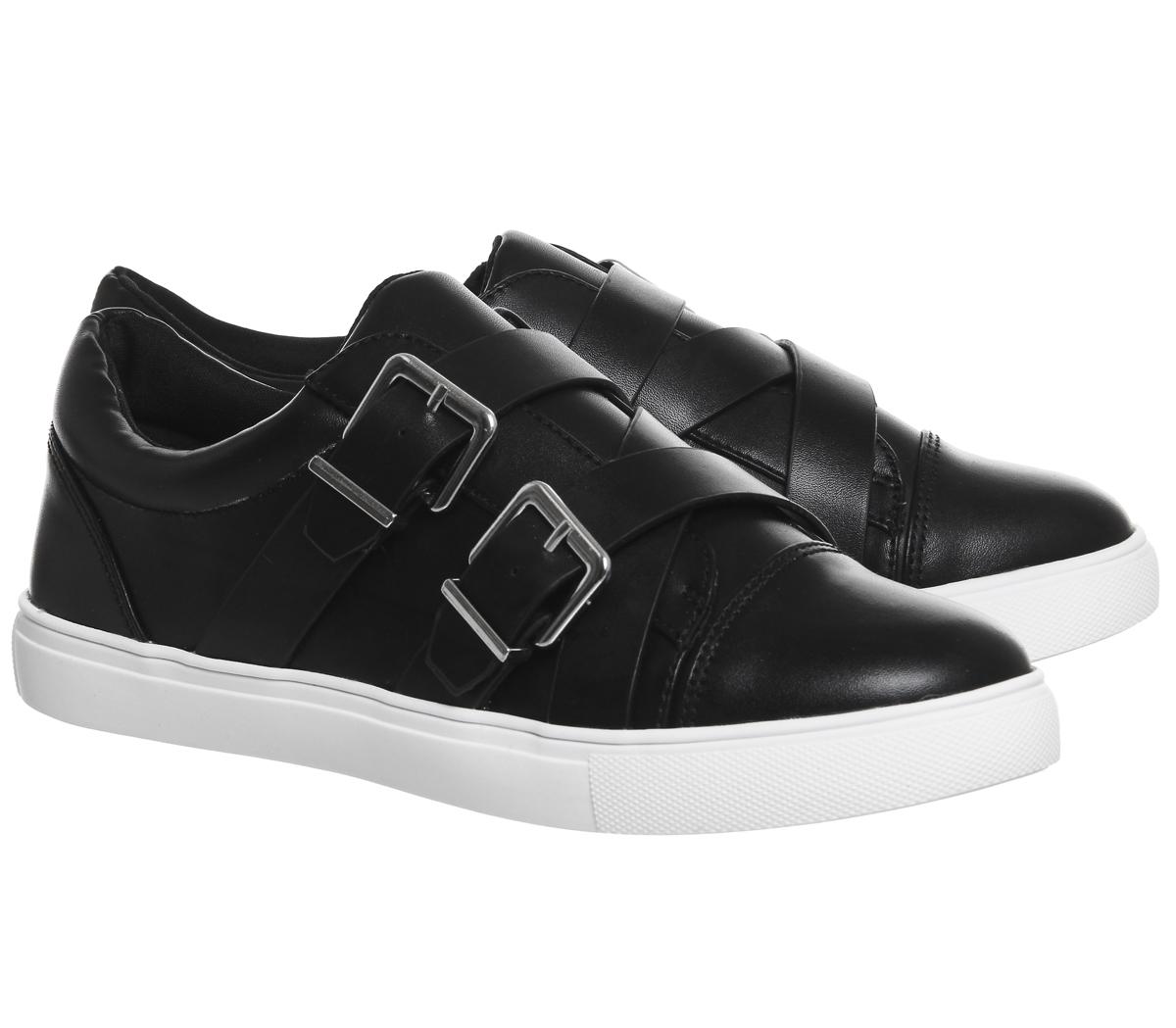 OFFICEFinn Strappy Buckle TrainerBlack