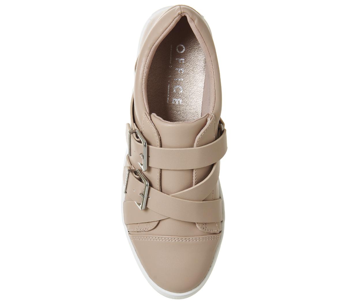 OFFICEFinn Strappy Buckle TrainerBeige