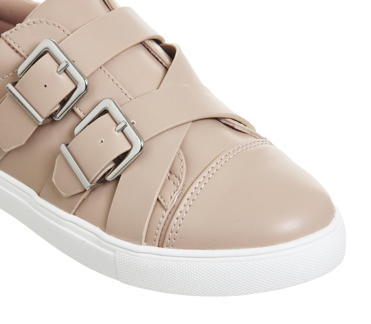 OFFICEFinn Strappy Buckle TrainerBeige