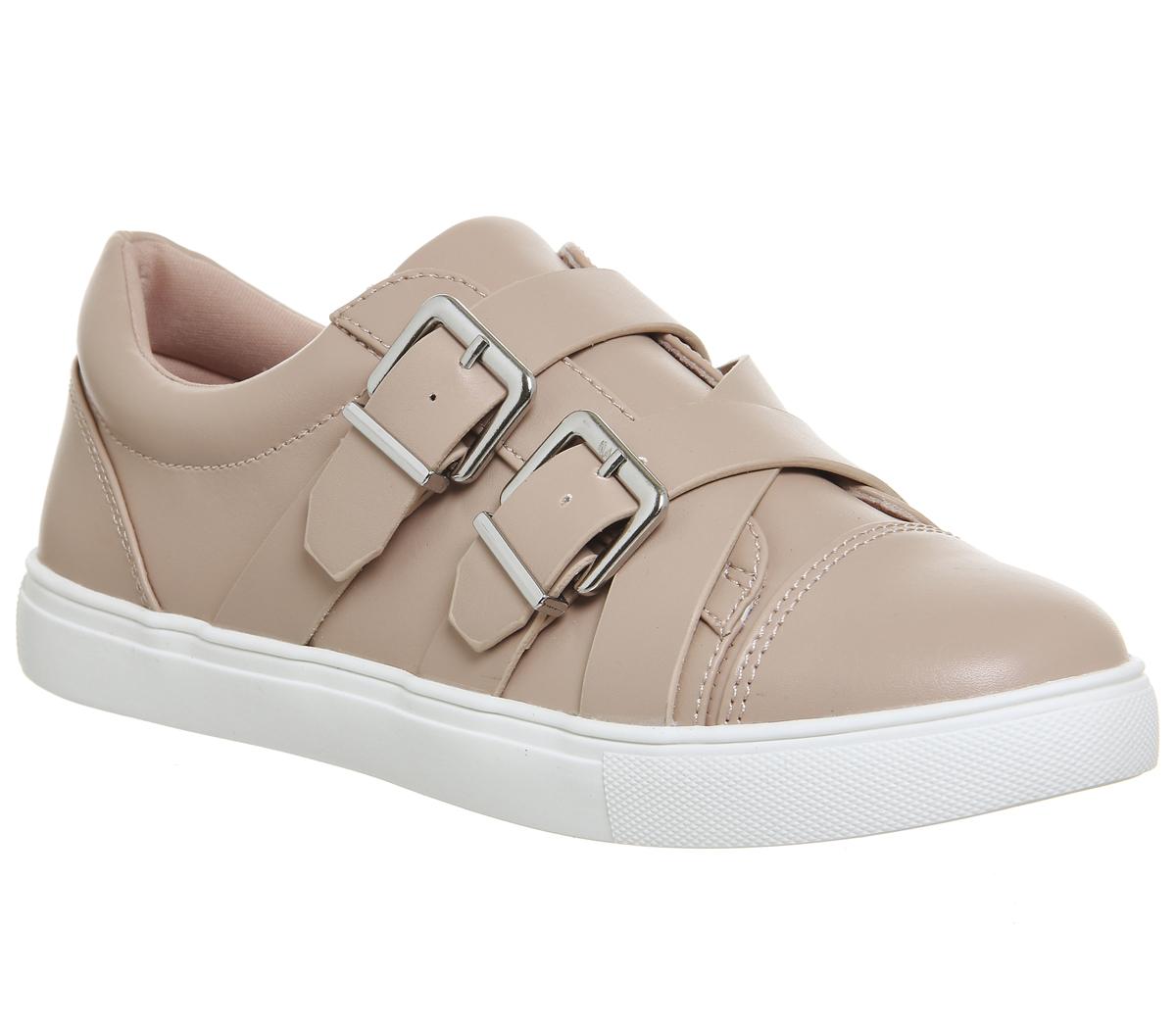OFFICEFinn Strappy Buckle TrainerBeige