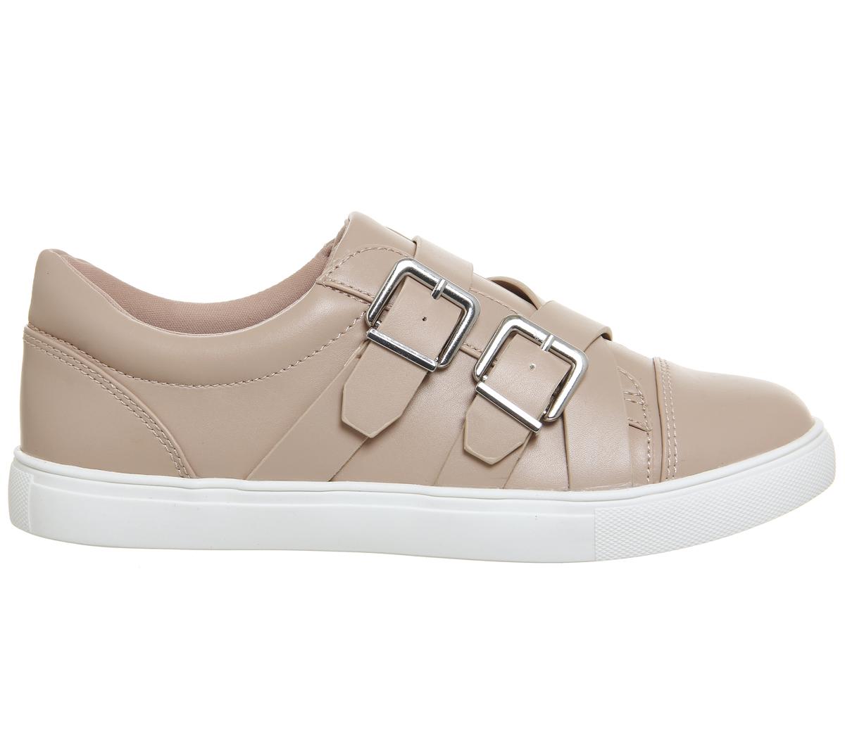 OFFICEFinn Strappy Buckle TrainerBeige